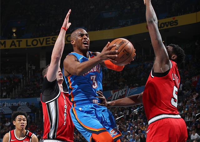 Oklahoma City Thunder 119-106 Portland Trail Blazers