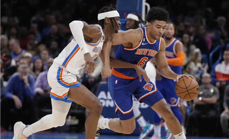 Sina Sports News, 22 de noviembre Los Knicks jugaron fuera de casa contra el Thunder. Al final, los Knicks derrotaron al Thunder 129-119.
